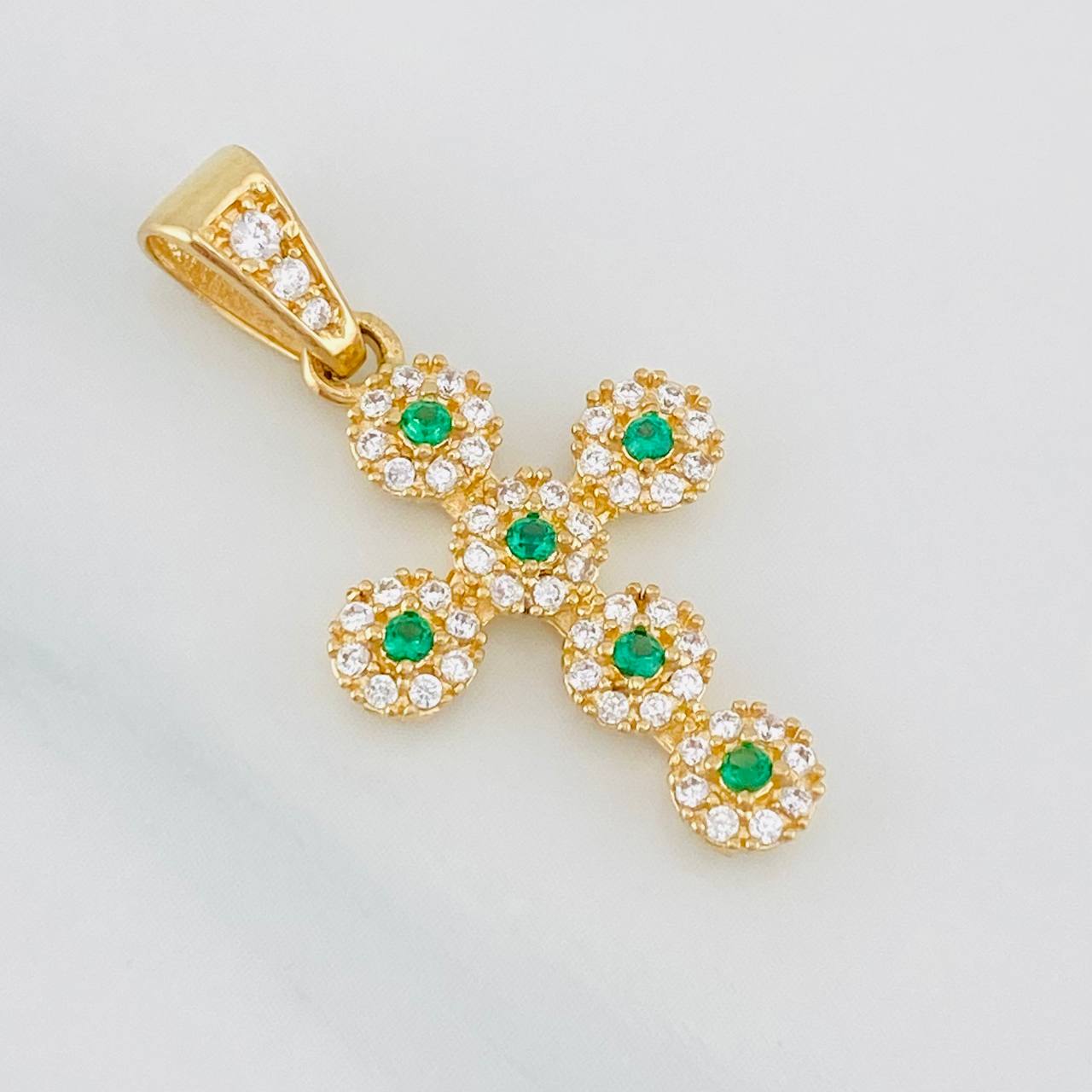 Dije Cruz Tupida 2g / 2.7cm Oro Amarillo 18K