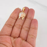 Dije Herradura Caballo 2.4g / 2.5cm Tres Oros 18K