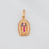 Dije Virgen Guadalupe 1.3g / 2cm Oro Rosa 18K
