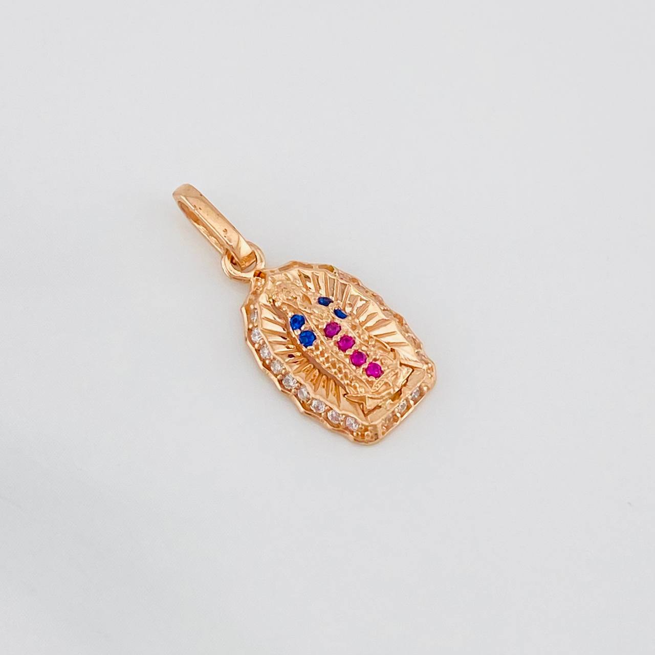 Dije Virgen Guadalupe 1.3g / 2cm Oro Rosa 18K