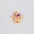 Herraje Virgen Guadalupe 1.3g / 1.5cm Oro Rosa 18K