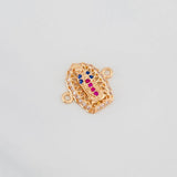 Herraje Virgen Guadalupe 1.3g / 1.5cm Oro Rosa 18K