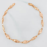 Pulso Rustico Diamantado 4.7g / 21.7cm / 4.7mm Oro Amarillo 18K