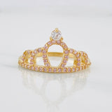 Anillo Corona 1.85g / T7 1/4 Oro Amarillo 18K