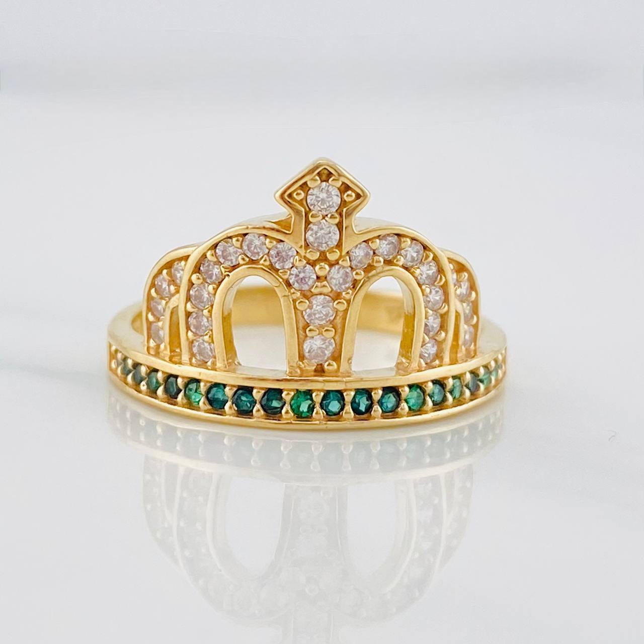 Anillo Corona 3.75g / T7 3/4 Oro Amarillo 18K