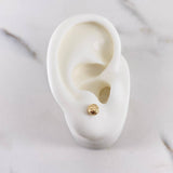Topos Bola 0.75gr / 5mm Diamantadas Oro Amarillo 18K $