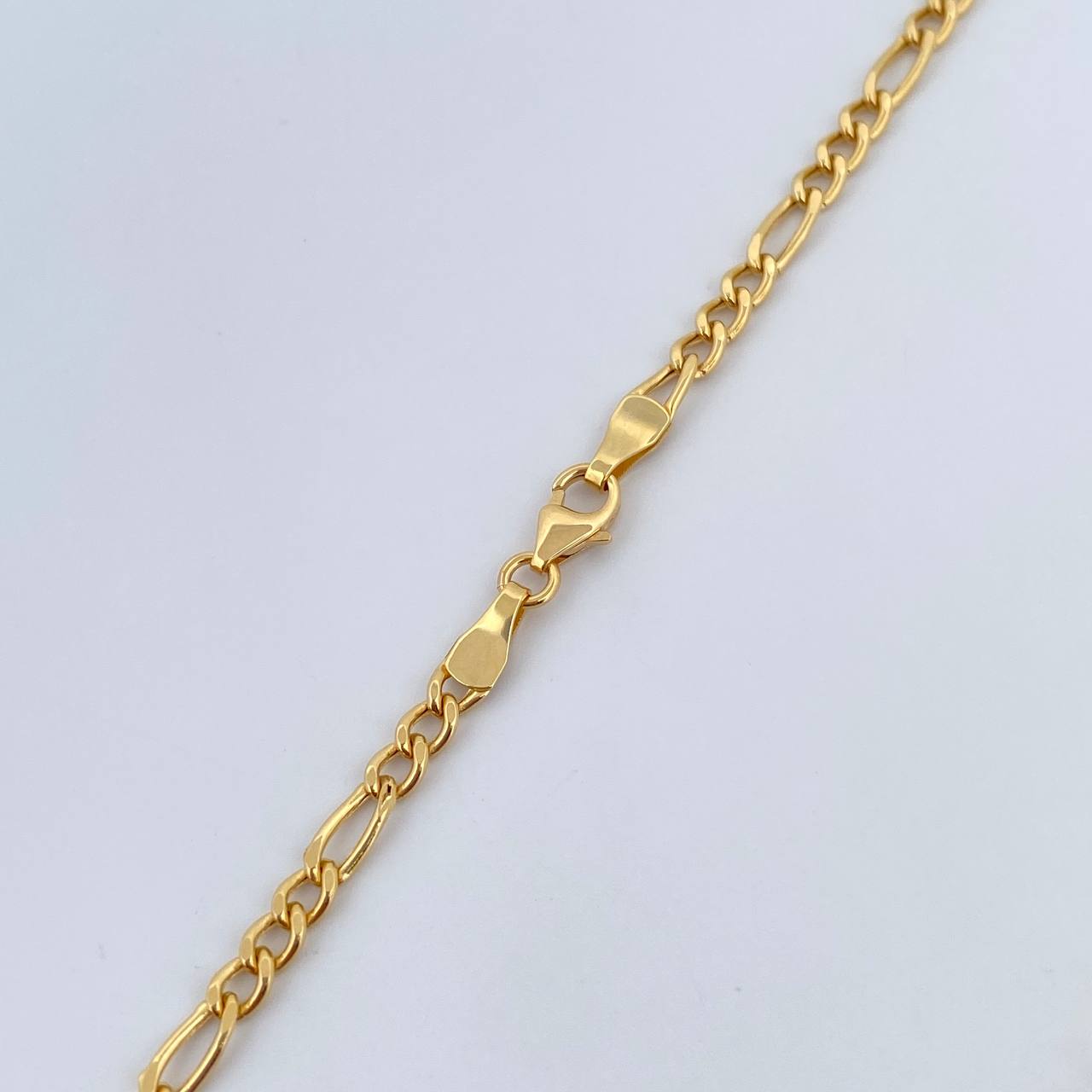 Cadena Figaro 5.6gr / 49.9cm / 2.5mm Oro Amarillo +0 18K $