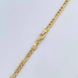 Cadena Figaro 5.6gr / 49.9cm / 2.5mm Oro Amarillo +0 18K $
