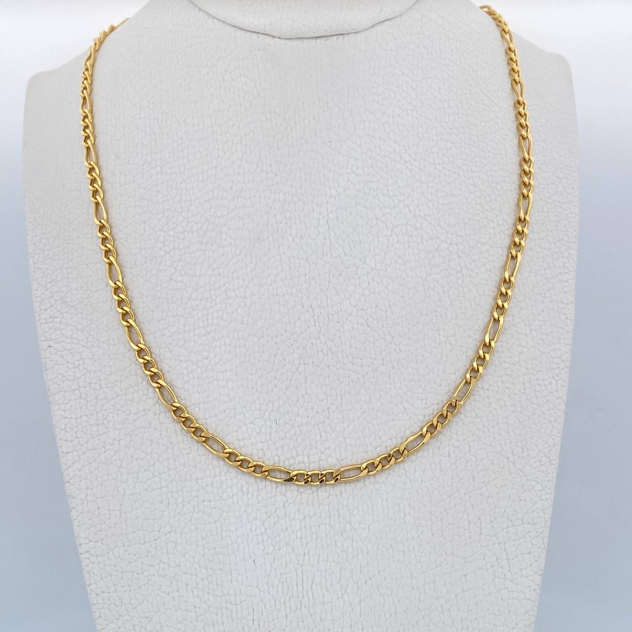 Cadena Figaro 5.6gr / 49.9cm / 2.5mm Oro Amarillo +0 18K $