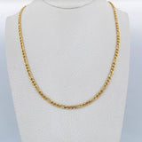 Cadena Figaro 5.6gr / 49.9cm / 2.5mm Oro Amarillo +0 18K $