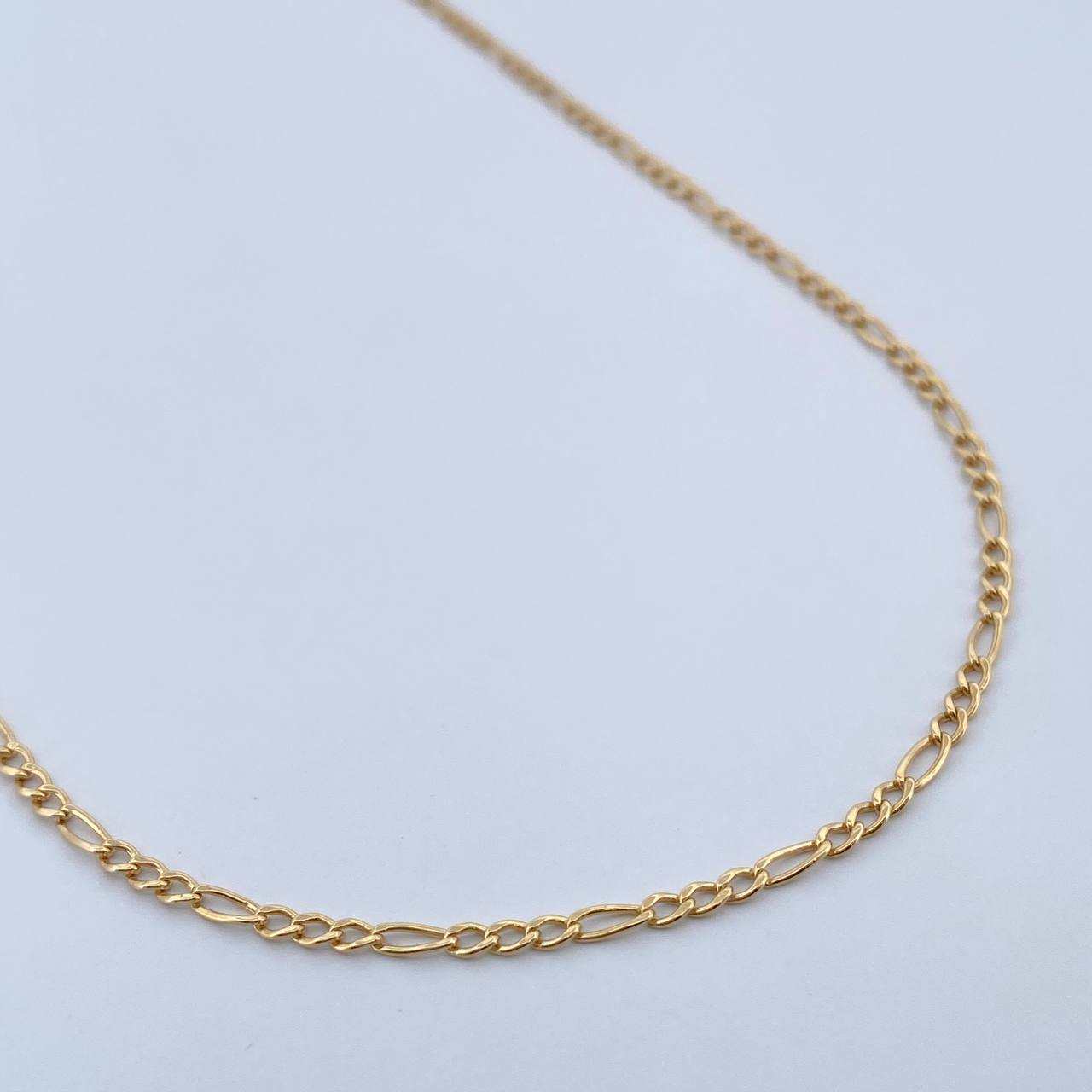 Cadena Figaro 5.8gr / 49.3cm / 1.9mm Oro Amarillo +0 18K $