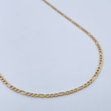 Cadena Figaro 5.8gr / 49.3cm / 1.9mm Oro Amarillo +0 18K $