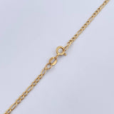 Cadena Figaro 5.8gr / 49.3cm / 1.9mm Oro Amarillo +0 18K $