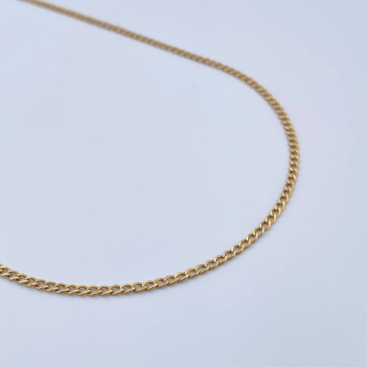 Cadena Cubana 1.8gr / 47.4cm / 1.6mm Oro Amarillo +1 18K $