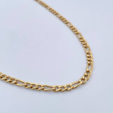 Cadena Figaro 10.15gr / 63.2cm / 3.8mm Oro Amarillo +0 18K $