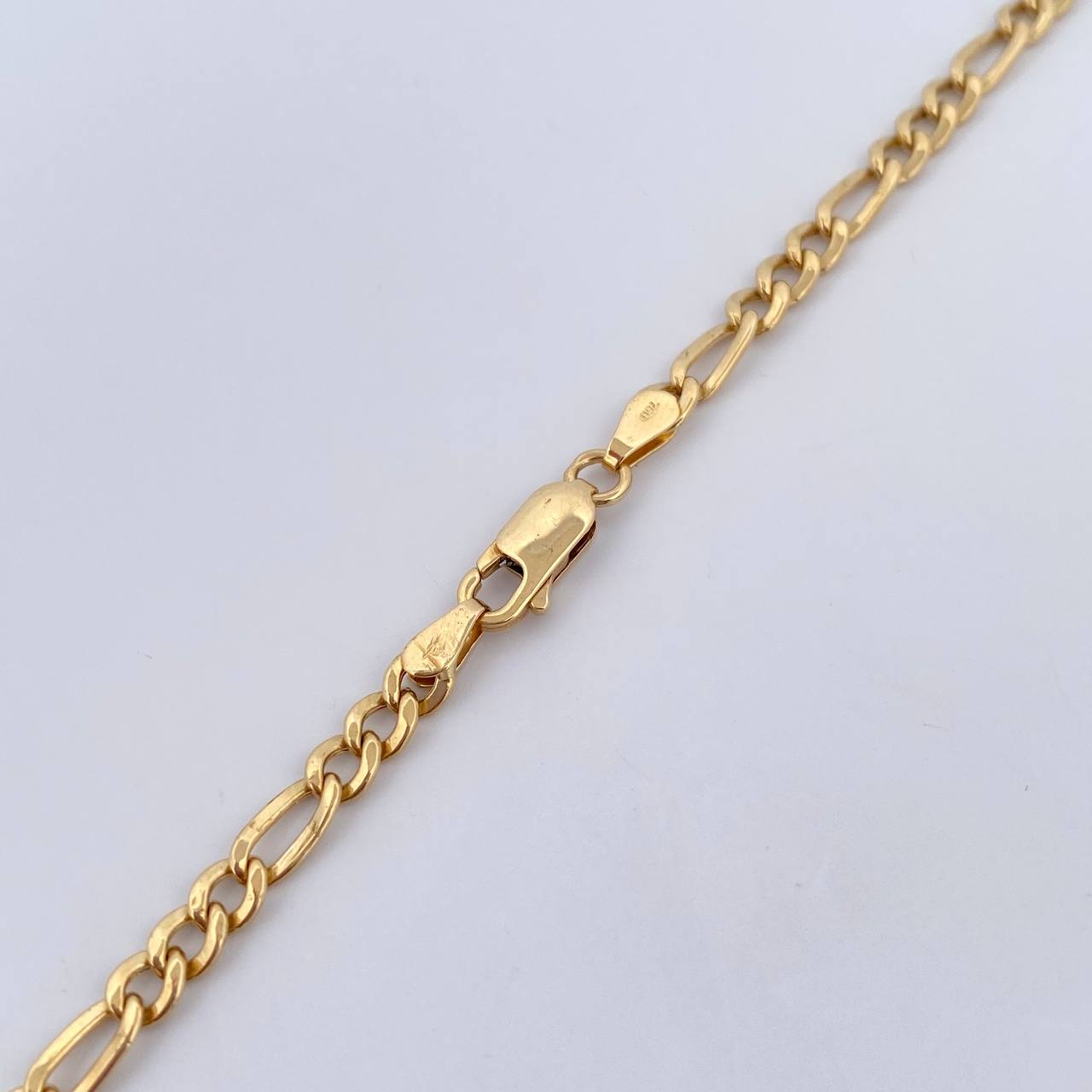 Cadena Figaro 10.15gr / 63.2cm / 3.8mm Oro Amarillo +0 18K $