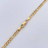 Cadena Figaro 10.15gr / 63.2cm / 3.8mm Oro Amarillo +0 18K $