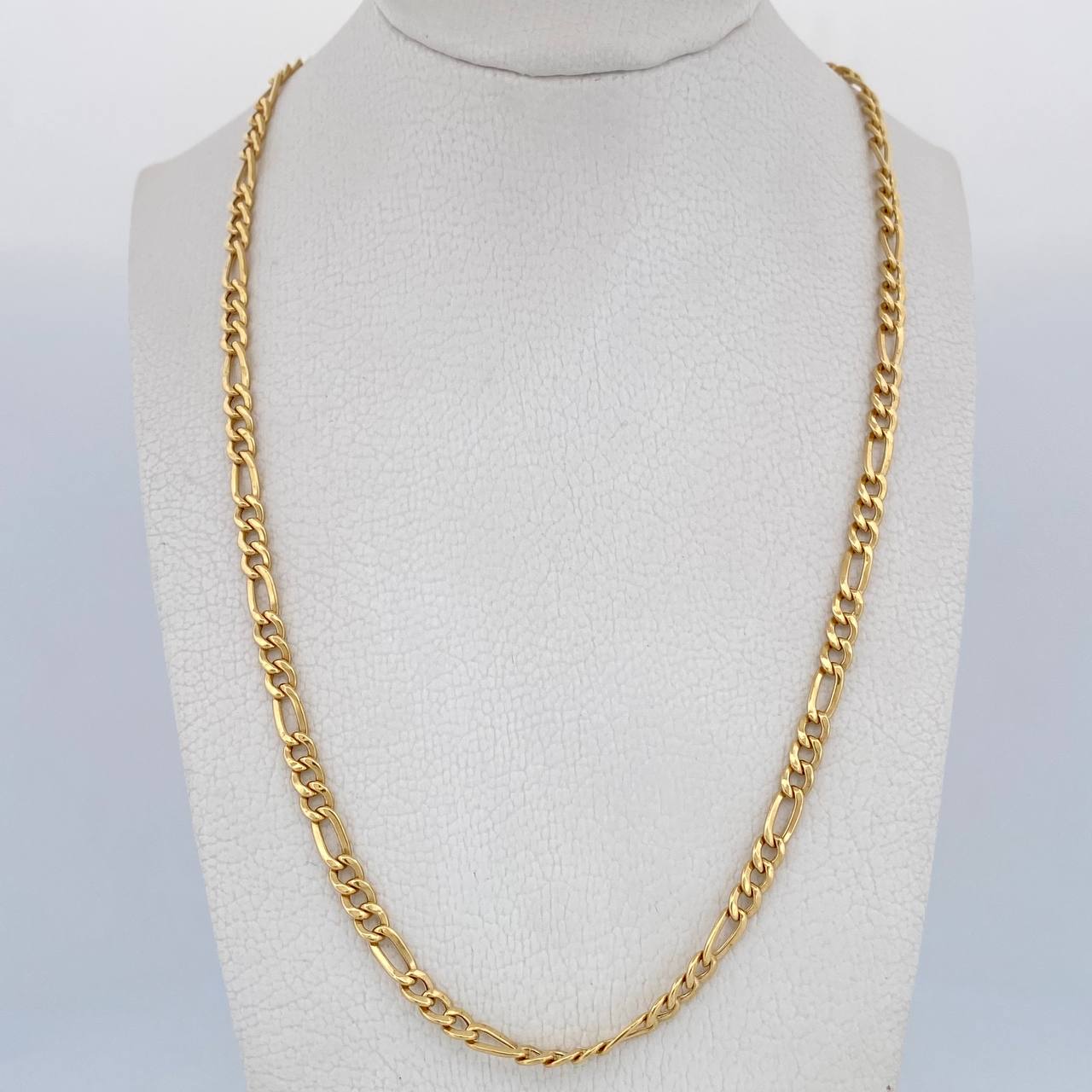 Cadena Figaro 10.15gr / 63.2cm / 3.8mm Oro Amarillo +0 18K $