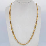 Cadena Figaro 10.15gr / 63.2cm / 3.8mm Oro Amarillo +0 18K $