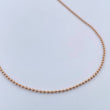 Cadena Militar 4.6gr / 63.8cm / 1.1mm Oro Rosa +3 18K $