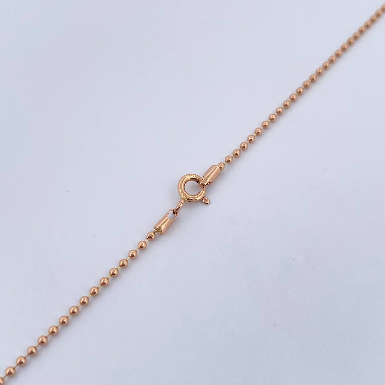 Cadena Militar 4.6gr / 63.8cm / 1.1mm Oro Rosa +3 18K $