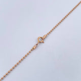 Cadena Militar 4.6gr / 63.8cm / 1.1mm Oro Rosa +3 18K $