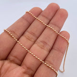 Cadena Militar 4.6gr / 63.8cm / 1.1mm Oro Rosa +3 18K $