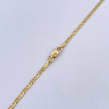 Cadena Escalera 7.95gr / 63.7cm / 2.2mm Oro Amarillo +3 18K $