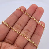 Cadena Figaro 2.6gr / 50.1cm / 2.2mm Oro Amarillo +1 18K &