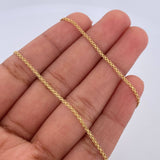 Cadena China 3gr / 62.7cm / 1.3mm Oro Amarillo +1 18K $