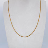 Cadena China 3gr / 62.7cm / 1.3mm Oro Amarillo +1 18K $