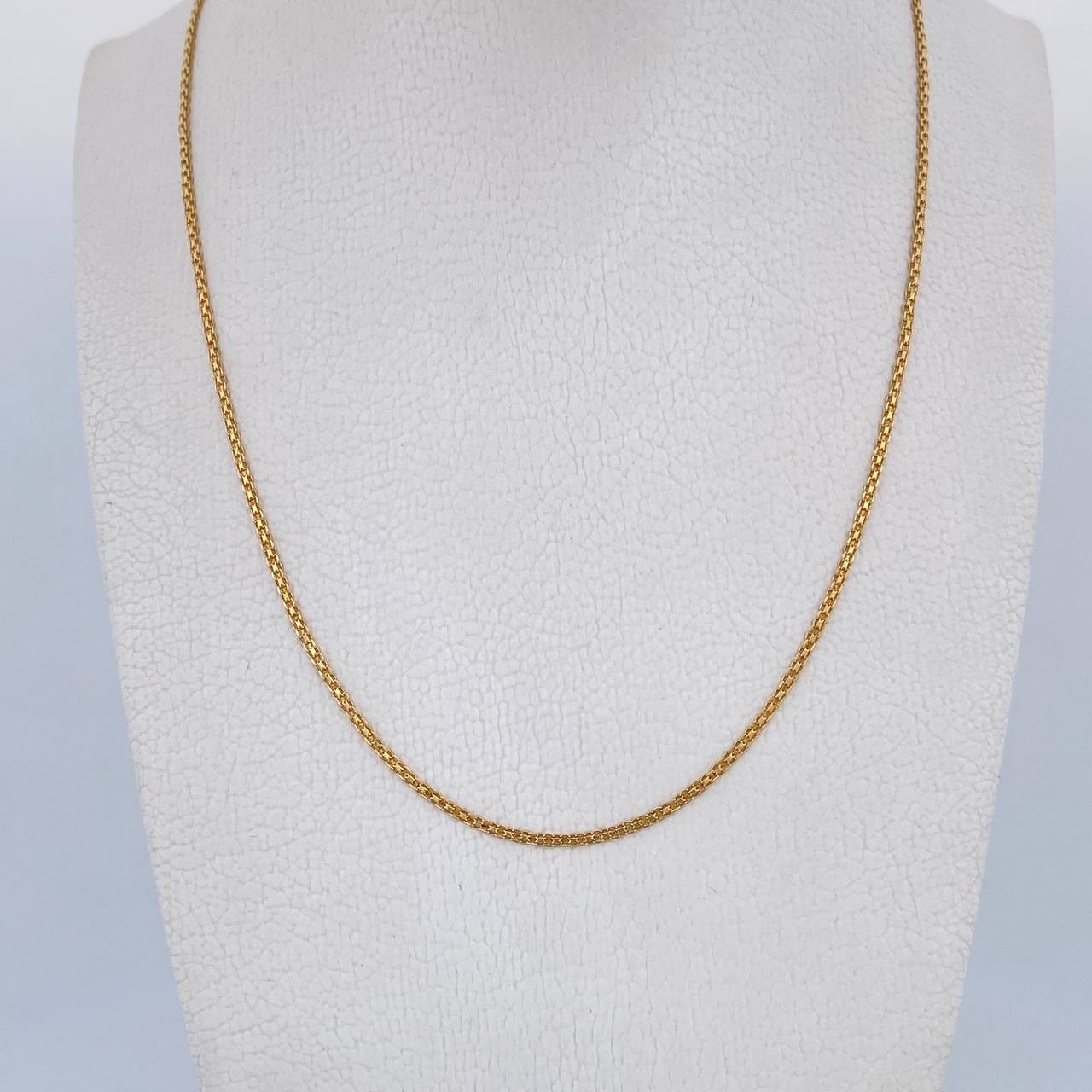 Cadena China 2.7gr / 54.6cm / 1.2mm Oro Amarillo +1 18K $