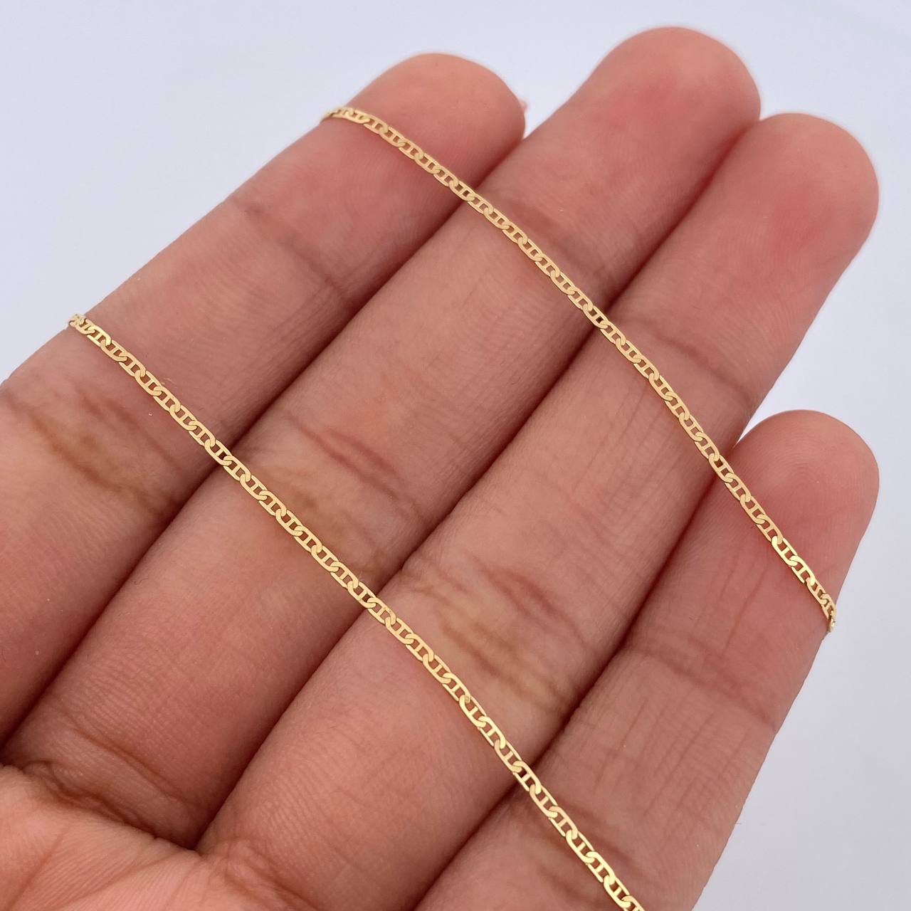 Cadena Escalera 1.4gr / 45.6cm / 0.9mm Oro Amarillo +3 18K $