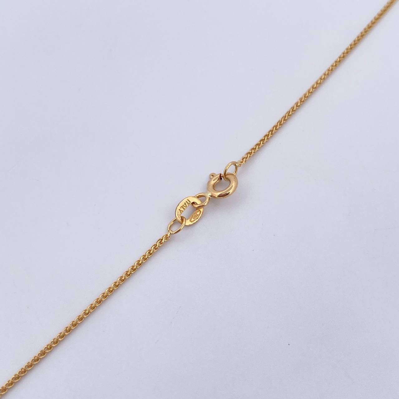 Cadena Franco 2.6gr / 50cm / 0.7mm Oro Amarillo +4 18K $
