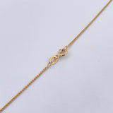 Cadena Franco 2.6gr / 50cm / 0.7mm Oro Amarillo +4 18K $