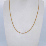 Cadena Franco 2.6gr / 50cm / 0.7mm Oro Amarillo +4 18K $