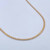 Cadena China 6.4gr / 57cm / 2mm Oro Amarillo +0 18K $