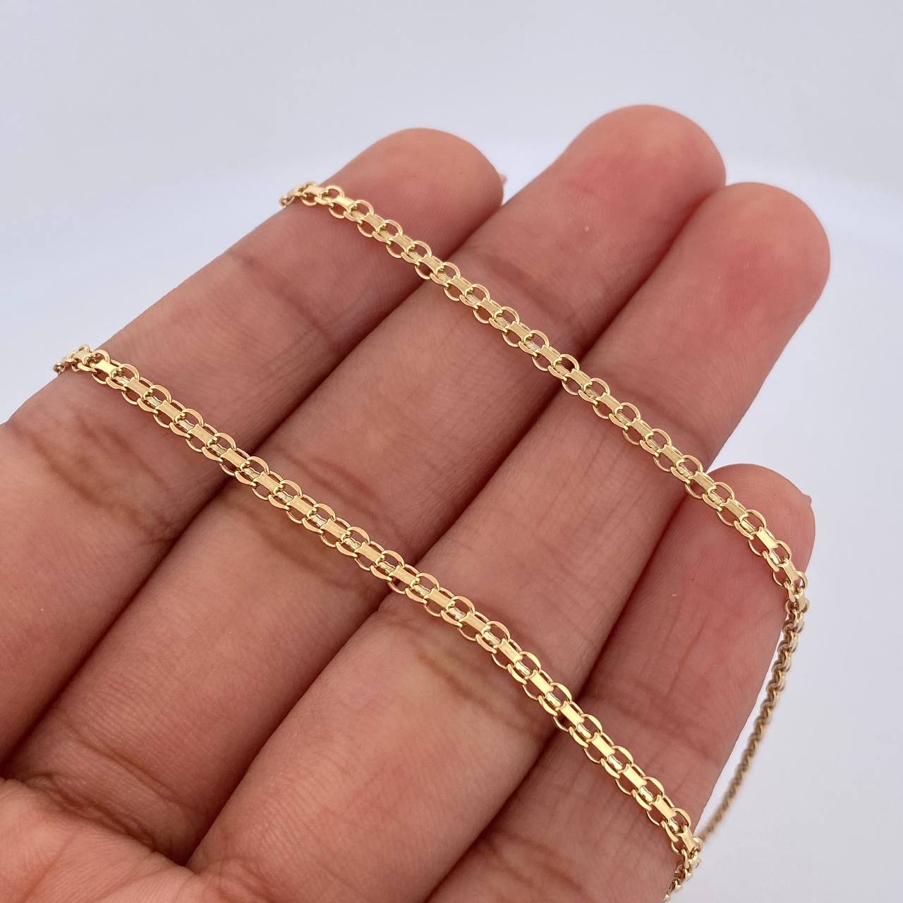 Cadena China 6.4gr / 57cm / 2mm Oro Amarillo +0 18K $