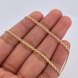 Cadena China 6.4gr / 57cm / 2mm Oro Amarillo +0 18K $