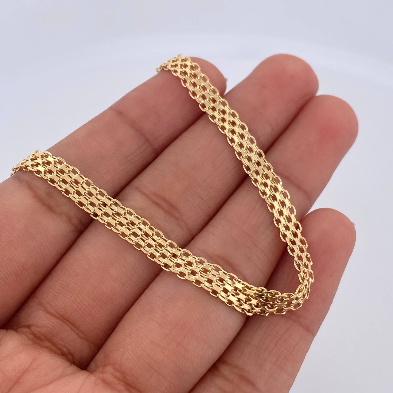 Pulso Chino 4.7gr / 19.9cm / 4.4mm Oro Amarillo +0 18K $