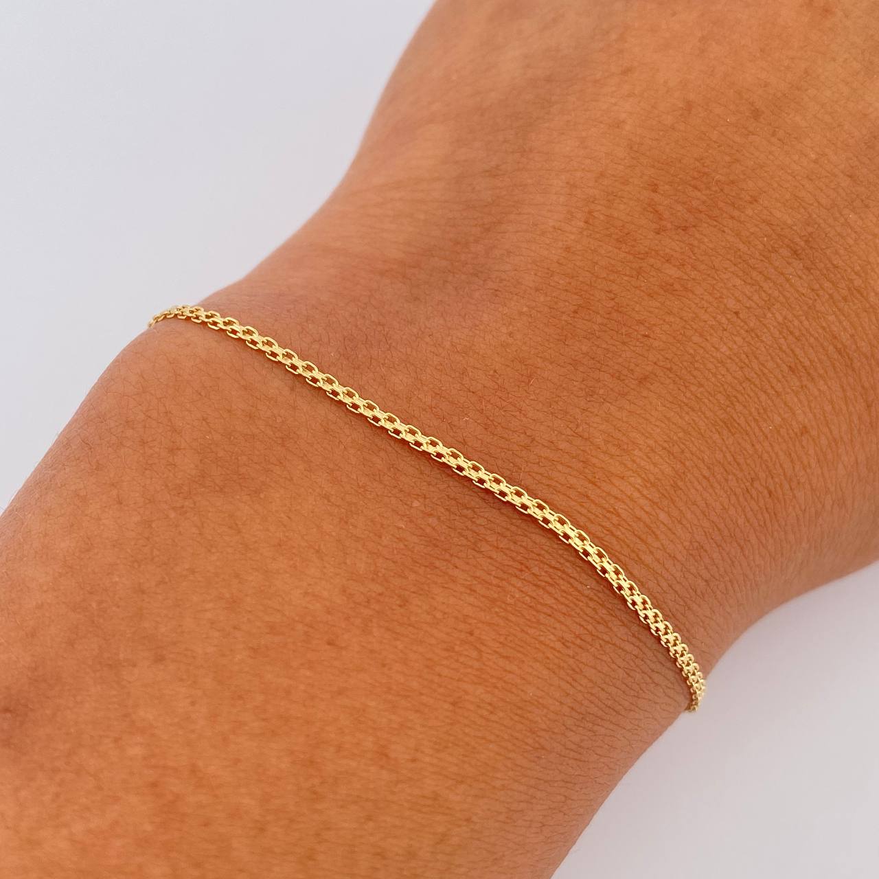 Pulso Chino 1.2gr / 19.1cm / 1.1mm Oro Amarillo +1 18K $