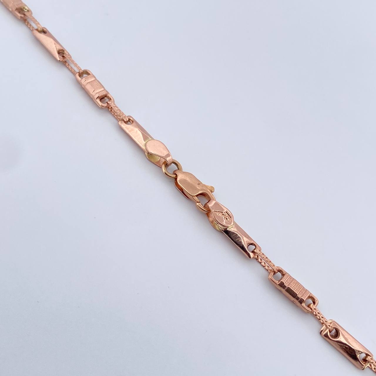 Cadena Rustica Rectangulo   10gr / 61.5cm / 4.7mm Oro Rosa 18K $