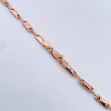 Cadena Rustica Rectangulo   10gr / 61.5cm / 4.7mm Oro Rosa 18K $