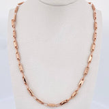 Cadena Rustica Rectangulo   10gr / 61.5cm / 4.7mm Oro Rosa 18K $