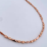 Cadena Rustica Española 16.5gr / 61.5cm / 4.2mm Oro Rosa 18K $