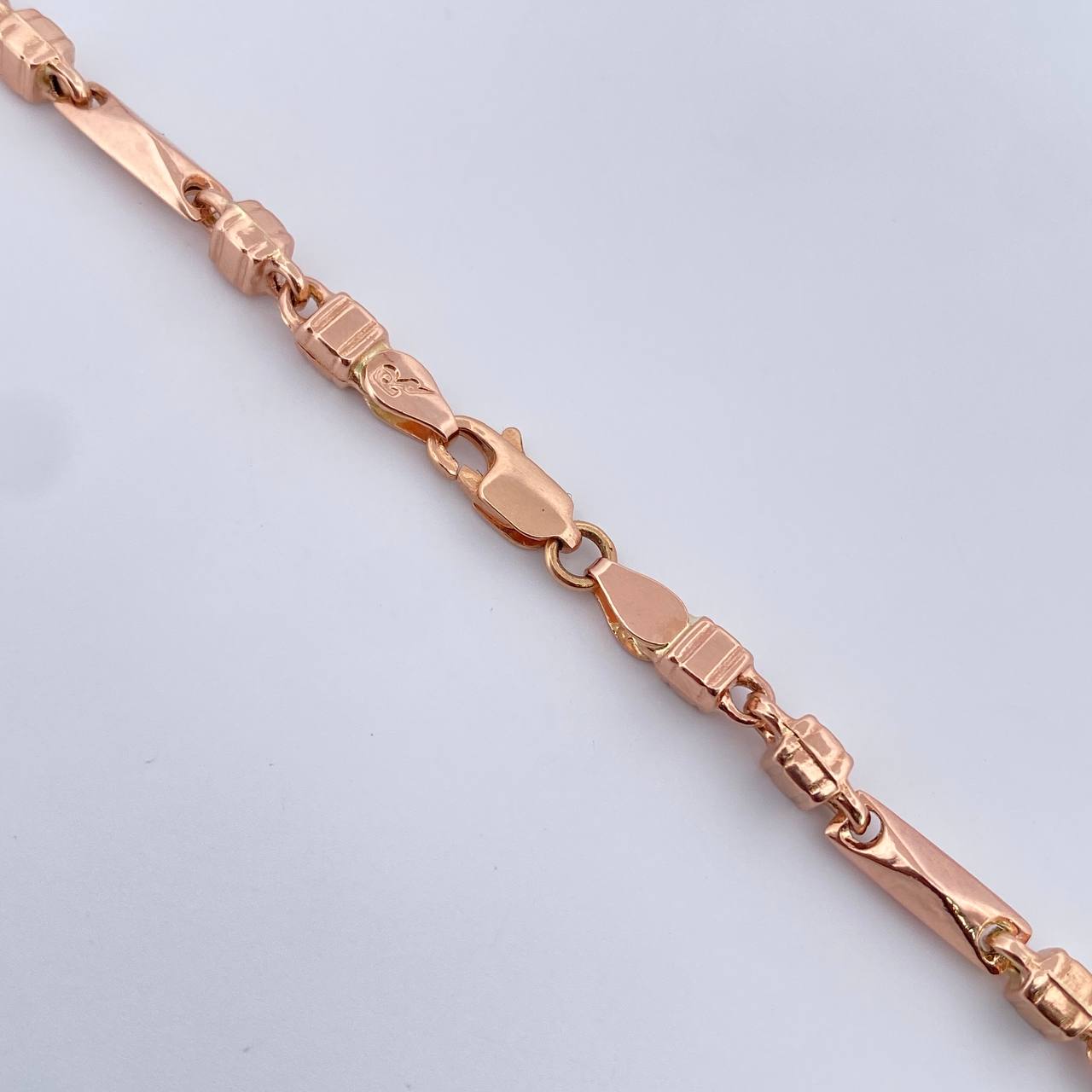 Cadena Rustica Española 16.5gr / 61.5cm / 4.2mm Oro Rosa 18K $