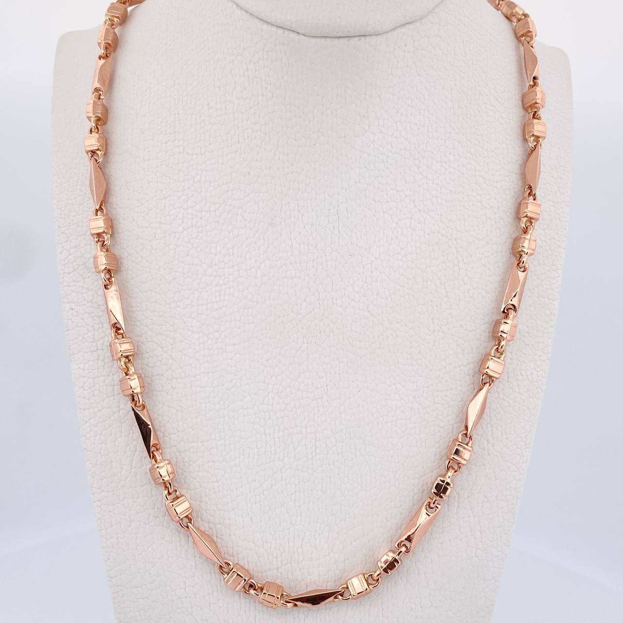 Cadena Rustica Española 16.5gr / 61.5cm / 4.2mm Oro Rosa 18K $