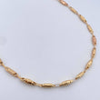 Cadena Rustica Tornillo 11.65gr / 60.5cm / 4.5mm Barril Estria Oro Amarillo 18K $