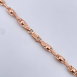 Cadena Rustica Burbuja 12.95gr / 62.2cm / 4.7mm Oro Rosa18K $