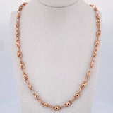 Cadena Rustica Burbuja 12.95gr / 62.2cm / 4.7mm Oro Rosa18K $